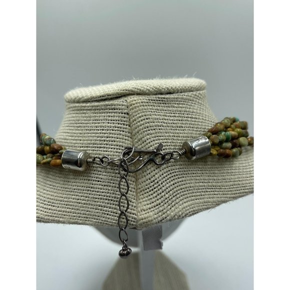 JAY KING 925 Sterling Turquoise Necklace w/ Jasper - Picture 3 of 12